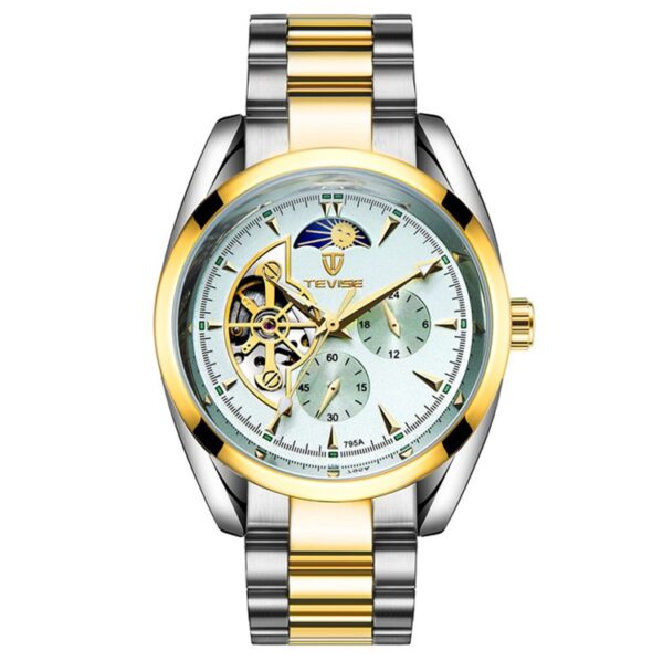Tevise 795A Top Brand Luxury Tourbillon Automatic Mechanical Watch Men Full Steel Waterproof Watch - Image 5