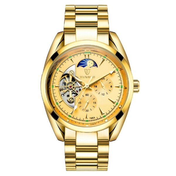 Tevise 795A Top Brand Luxury Tourbillon Automatic Mechanical Watch Men Full Steel Waterproof Watch - Image 6