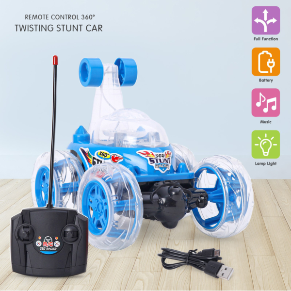 Remote Control 360 Degree Twisting Stunt Car